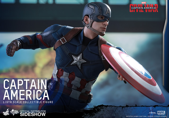 Captain America Sixth Scale Figure by Hot Toys Captain America: Civil War - Movie Masterpiece Series